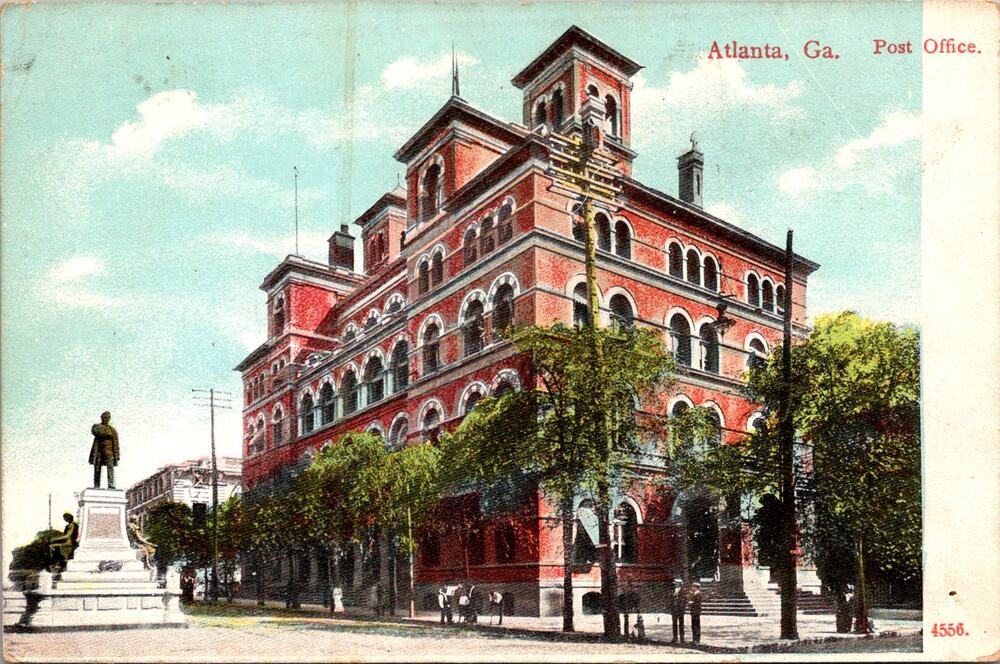 Atlanta Georgia Post Office & Customs House Vintage Postcard SP7-25